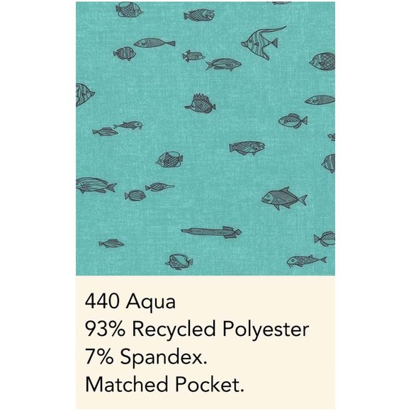 Kahala Mens Cool School Hawaiian Button Down Shirt - Aqua NWT - Picture 2 of 2